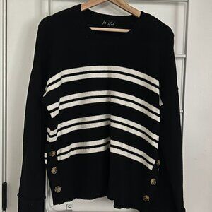 Marled Striped Sweater